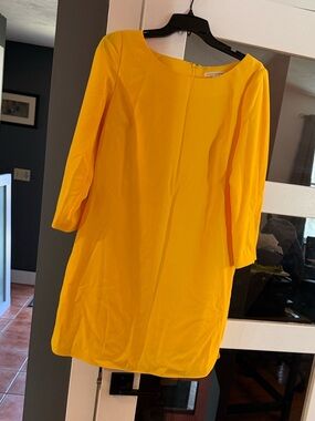 Banana Republic Bright Yellow Shift Dress